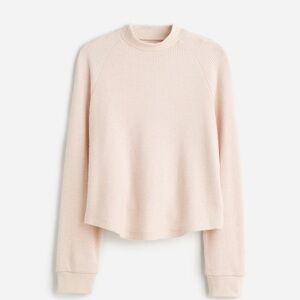 Madewell Cream Waffle Knit Sweater